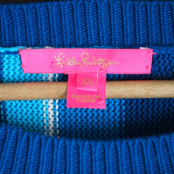 Lily Pulitzer | Striped 100% Cotton Sweater - Picture 2 of 4